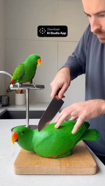 When you realize your bestie might actually be… dessert 😭🎂🦜 #fyp #sora #sora2 #viralvideo #viral #michaeljackson #ai #aistudioapp