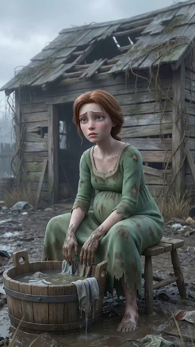 My father kicked us out of the house and left us standing in the rain. Twenty years later, I bought my mother a mansion.#aivideos #aianimation #story #aicartoon #shrek