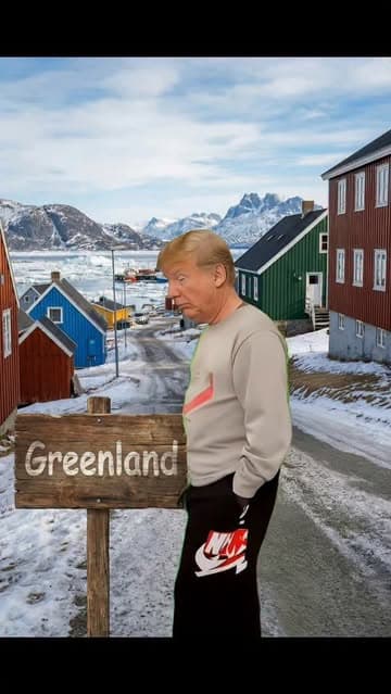 🤯 Full Tutorial on how to make these types of AI videos in my bio ✅ Trump loves Greenland right? (AI) #latvia #chatgpt #gemini3 #nanobanana #sora