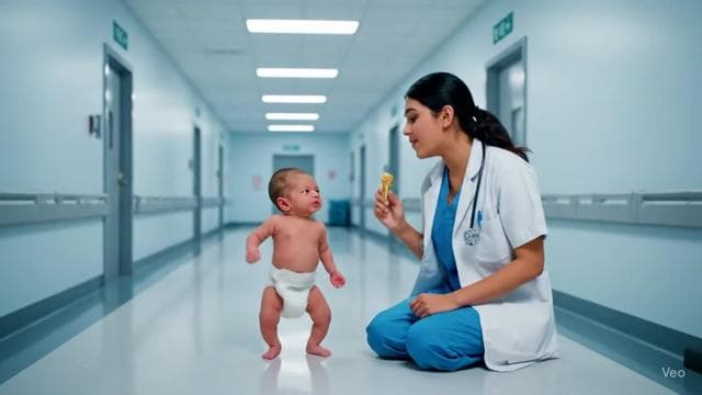 Tum log taang kheench ke bahar laaye ho #smallbaby #aibabytrend #babytalking #aivideo #fyp 