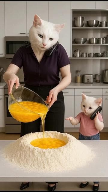 A small carelessness trun to lifetime sorrow and regret @Magic paw #catchemistry #ai #aivideos #aicat 