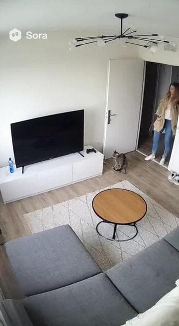 Fake situation #кошка #прикол #sora 