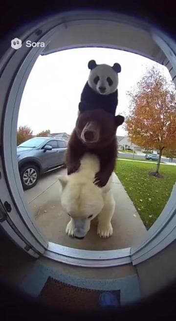 3 bears #fyp #sora #webarebears #bears #funny 