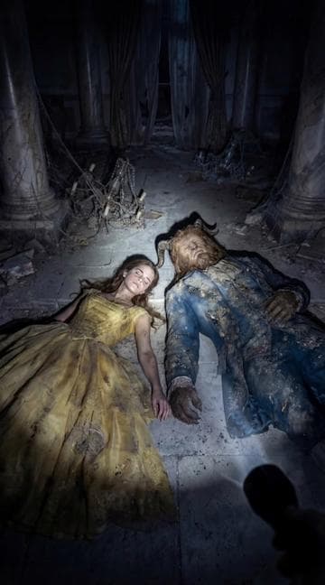 They never let go... Not even at the end. A forgotten fairy tale. Video created with Growthflicks, non-commercial project. #beautyandthebeast #aivideo #growthflicks #darkfairytale #cinematicai 