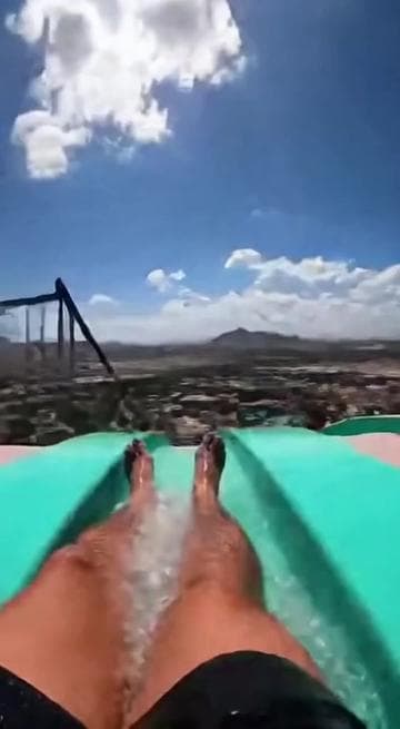Slime pool #sora #ai #waterslide #waterpark #water 