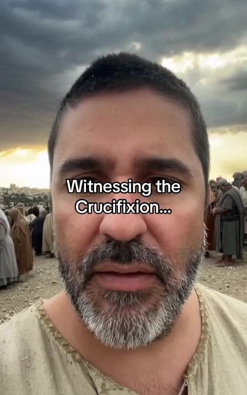TIME TRAVELERS VLOG - Witnessing the Crucifixion #jesuschrist #mysteryaiman #timetravel #viraltiktok #Vlog 