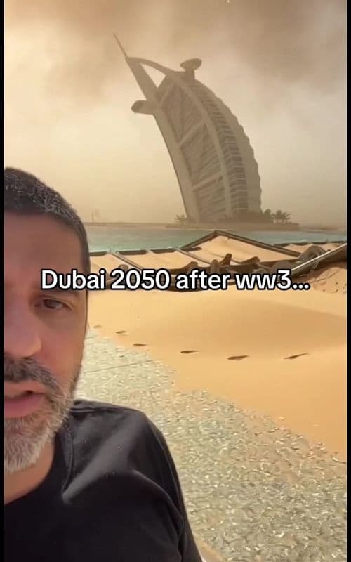 TIME TRAVELERS VLOG - DUBAI 2050 AFTER WW3 #dubai #mysteryaiman #timetravel #viraltiktok #Vlog 