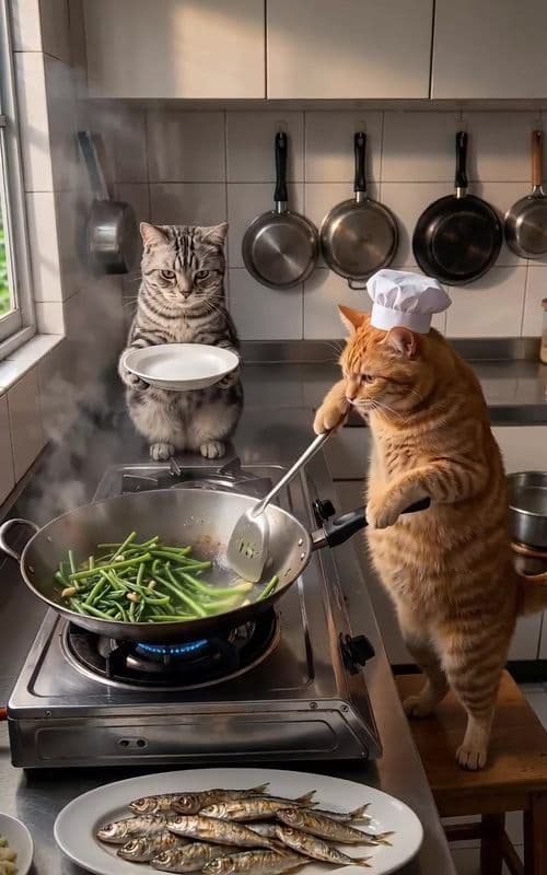 #AI #Cat Professional Chef