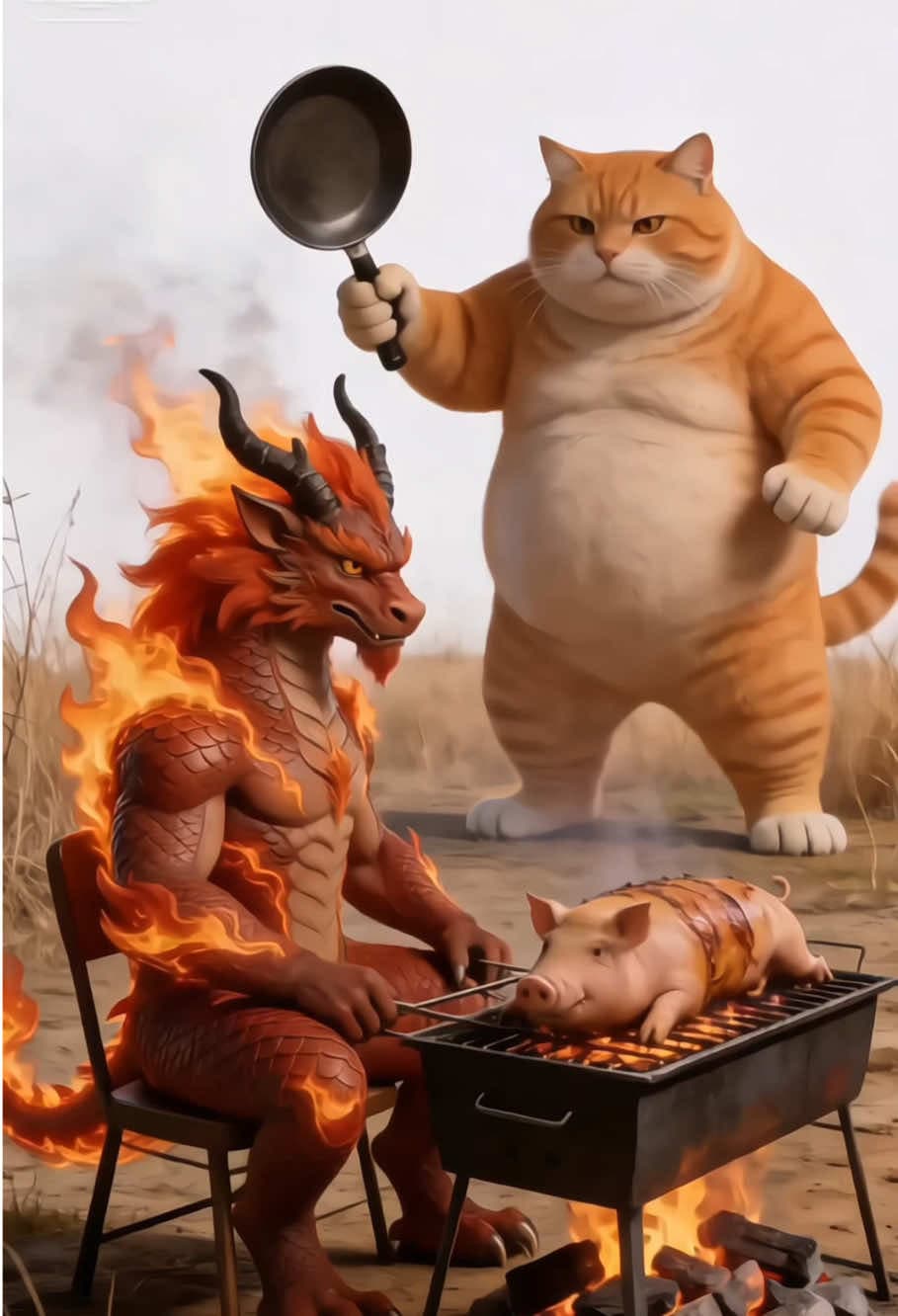 The ending was totally unexpected!#funnyvideo #animation #aicat #orangecat #cartoon 