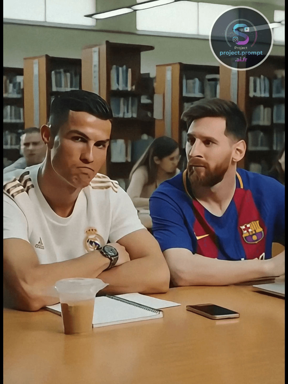 Nunca manden callar a Ronaldo\ud83d\ude21 #ronaldo #messi #humor #ia #sora 