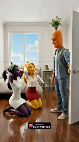 carrotino stupid  #flashvam #aivideos #sadstory #fyp #brainrot 