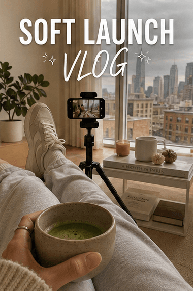 Mel 生成的「软启动 Vlog」封面